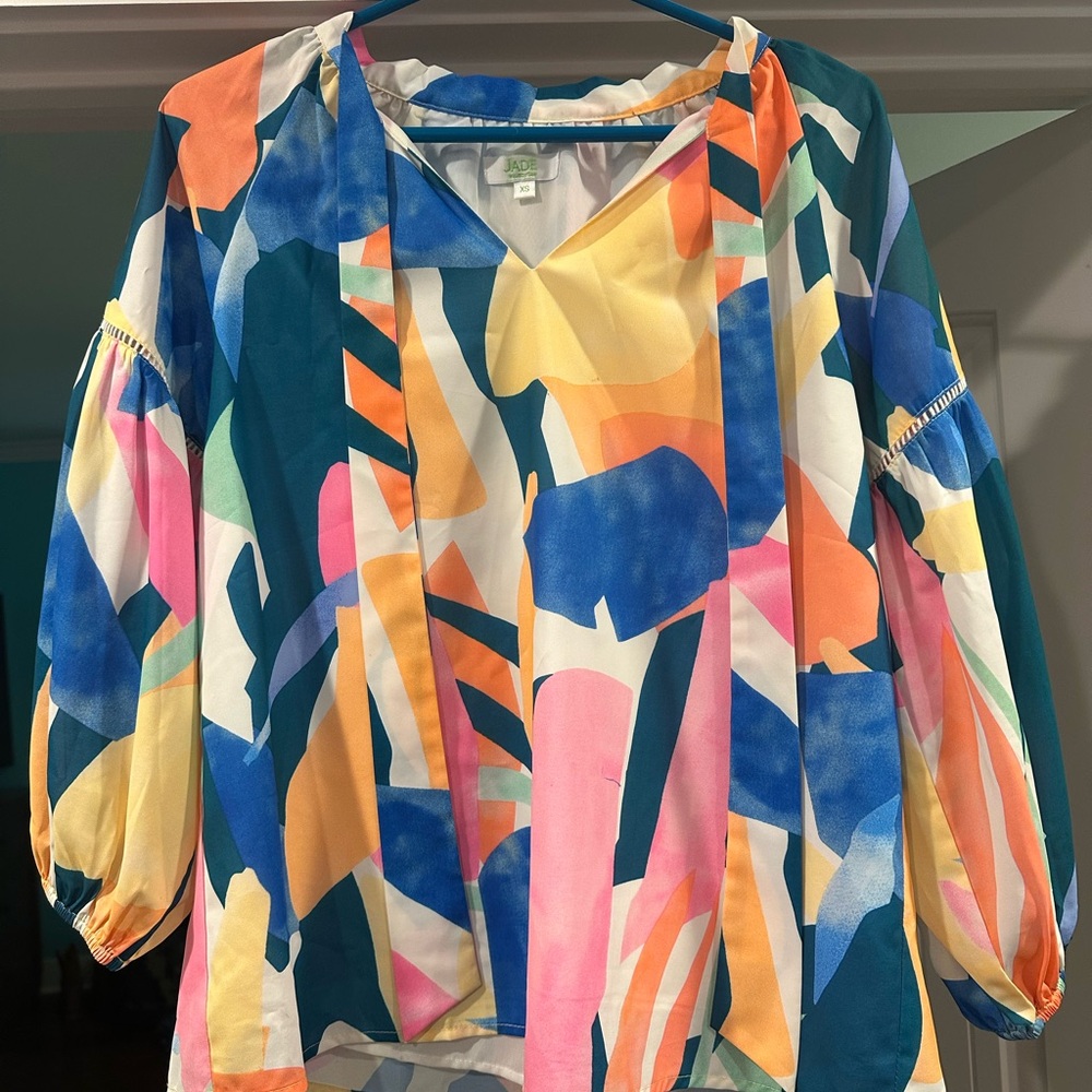 Colorful Abstract Women's Top
